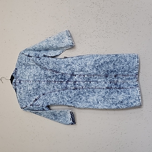 Vintage acid wash button down dress - Picture 5 of 9